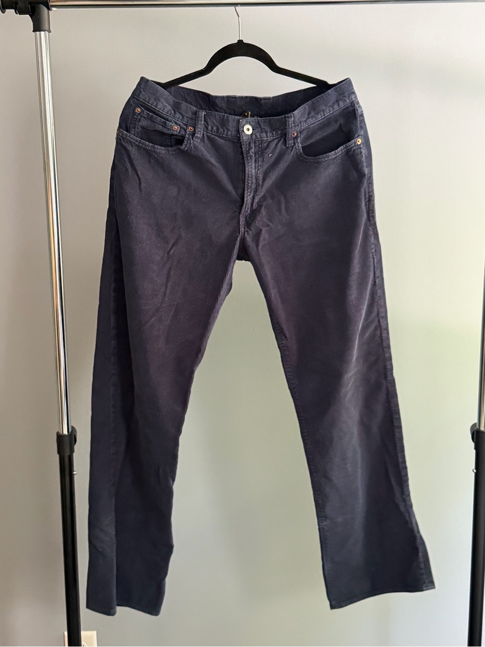 Lucky Brand Men's Navy Corduroy Trousers